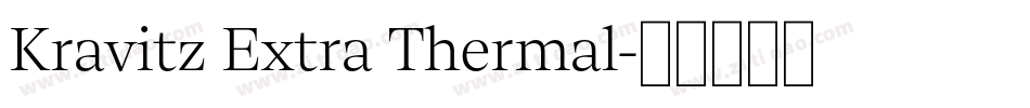 Kravitz Extra Thermal字体转换